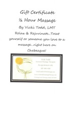 Vicki Todd Massage Gift Certificate